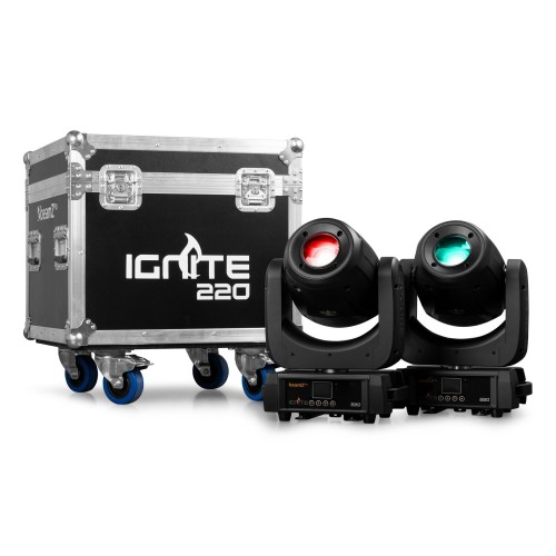 Beamz Ignite220 2pcs con flightcase
