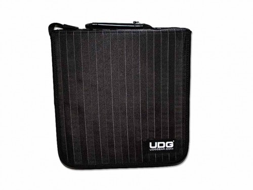 UDG CD Wallet 128 Black Grey Stripe 