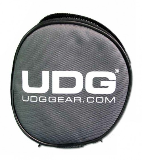 UDG Headphone Bag Steel Grey - Orange Inside 