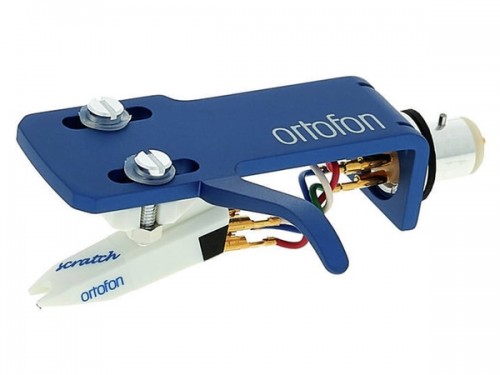 Ortofon OM Scratch White on SH4 Blue Headshell