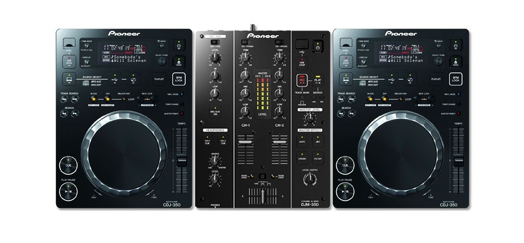 PIONEER CDJ-350 2台セット Pioneer DJ 350 Pack Black