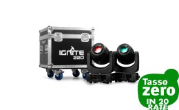 Beamz Ignite220 2pcs con flightcase