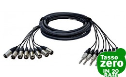 ALVA Multi-core 8 TRS <> 8 XLR M 2m