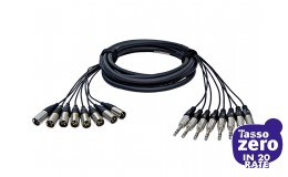 Alva T8X8PRO5 Multicore 5mt. 8 Jack TRS M - 8 XLR M 