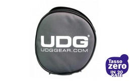 UDG Headphone Bag Steel Grey - Orange Inside 