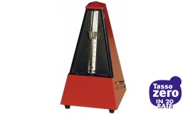 Wittner 855201 metronomo in plastica con campana, Dark Red