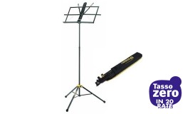 Hercules BS050B 3 Section Music Stand con Custodia