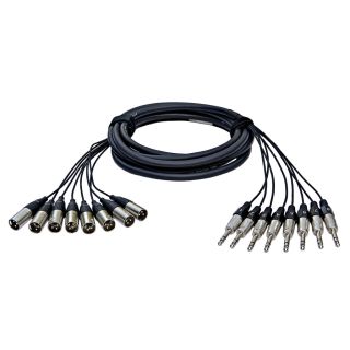 Alva T8X8PRO5 Multicore 5mt. 8 Jack TRS M - 8 XLR M