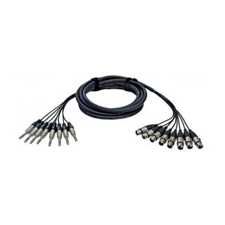 Alva X8T8PRO5 Multicore 5mt. 8 XLR F - Jack TRS M