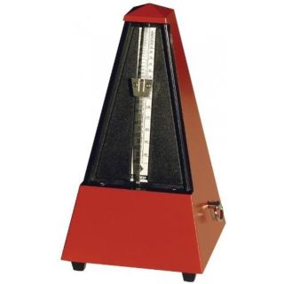 Wittner 855201 metronomo in plastica con campana, Dark Red