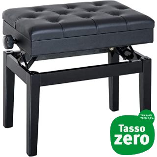 Kawai panca regolabile nero lucido eco pelle