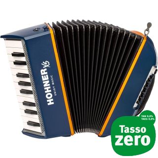 HOHNER XS Accordion Blu/Orange with Bag