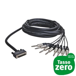 Alva AI25-8T3 Breakout Cable 3mt. DB25 M - 8 Jack TRS M