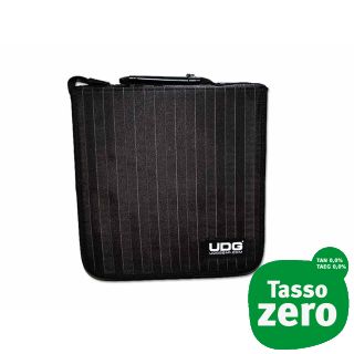 UDG CD Wallet 128 Black Grey Stripe
