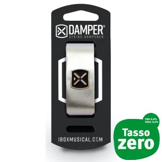 IBOX MUSICAL Damper DM SM01 Metallic Silver Leather / Iron Tag
