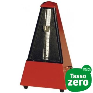 Wittner 855201 metronomo in plastica con campana, Dark Red