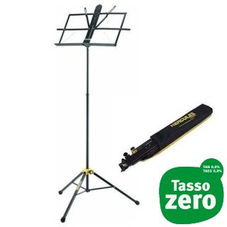 Hercules BS050B 3 Section Music Stand con Custodia